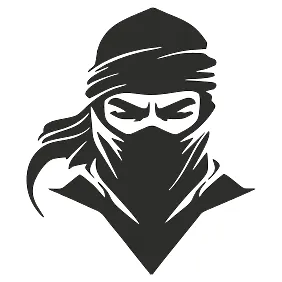 Виниловая наклейка на авто - Ниндзя воин