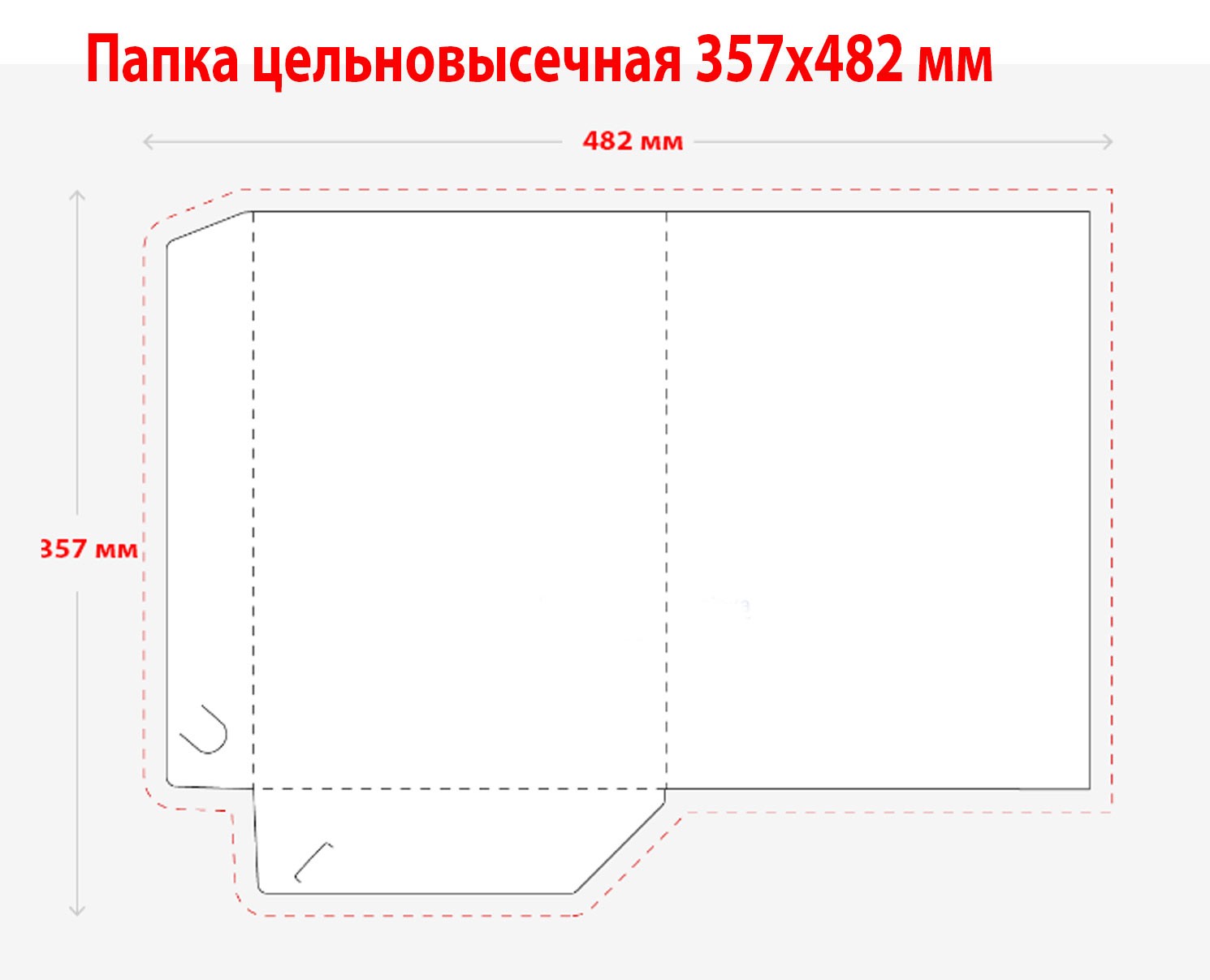 Требования к макетам папок цельновысечных