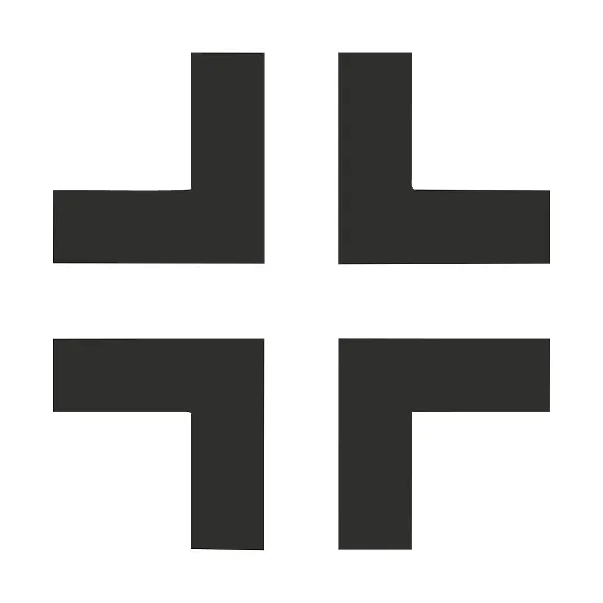 Виниловая наклейка Крест Балкенкройц #03 для авто