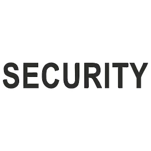Виниловая наклейка «SECURITY» – наклейка на автомобиль или технику