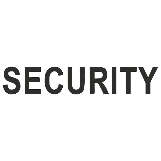 Виниловая наклейка «SECURITY» – наклейка на автомобиль или технику