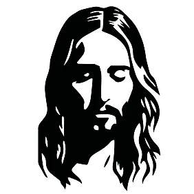 Ісус Христос (силует) — вінілова наклейка