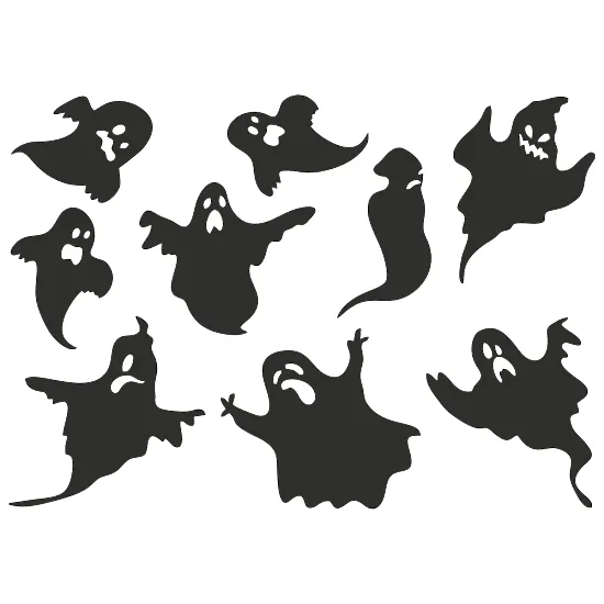 Набір вінілових наклейок — Привидення на Хелловін 👻🎃
