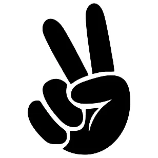 Наклейка Знак Перемоги (Peace) ✌