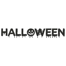 Виниловая наклейка — надпись Halloween 🎃👻