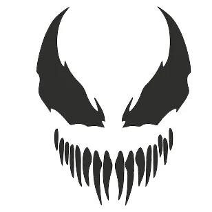 Виниловая наклейка на авто Venom – пасть симбиота
