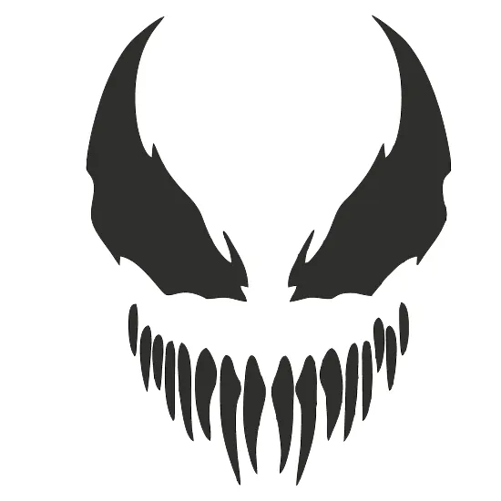 Виниловая наклейка на авто Venom – пасть симбиота