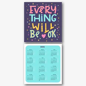 Позитивный настольный календарь с напутствием