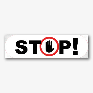 Безкоштовний шаблон овальної наклейки "Stop"