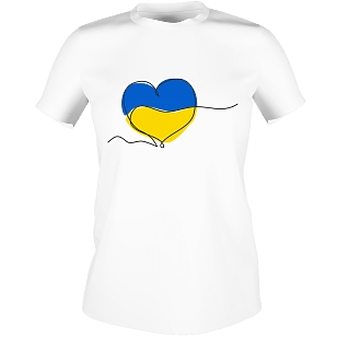 Патриотическая украинская футболка - Сердце Украины