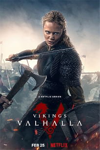 Постер "Vikings: Valhalla" - Девушка с мечом в битве