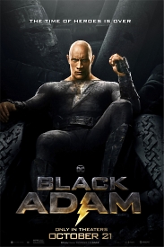Яскравий постер фільму "Чорний адам" з Двейном Джонсоном - чудова прикраса інтер'єру