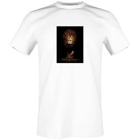 Лев на футболку - принт "Царь животных"