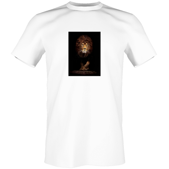 Лев на футболку - принт "Царь животных"