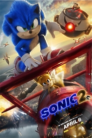 Купити яскравий синій постер Їжака Соніка 2 та його друзів в головній ролі з Sonic the Hedgehog 2 - захоплюючі пригоди для фанатів мультфільму та відеогри