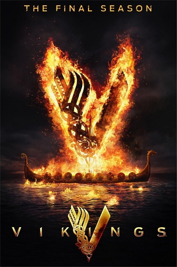 Постер кіносеріалу "Вікінги: Вальгалла" - Епічний постер галери з вогнем