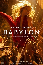 Захватывающий постер фильма "BABYLON" с MARGOT ROBBIE в главной роли