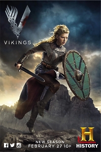 Постер киносериала "Викинги: Вальгалла" - Кэтрин Винник (Бирка), военный воин из сериала Netflix