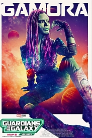 Купити яскравий кіно постер з Гаморою з "Стражів галактики" від Marvel Comics