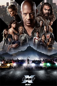  Купить яркий постер из киносериала "Форсаж 10: Fast and Furious" с актерами и крутыми тачками гонок на крутых спорткарах