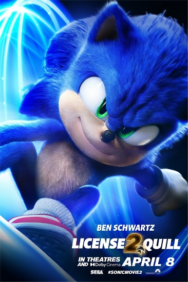 Купити яскравий синій постер "Їжак Сонік 2" з Sonic the Hedgehog 2 - захоплюючі пригоди улюбленого їжака Соніка та його друзів