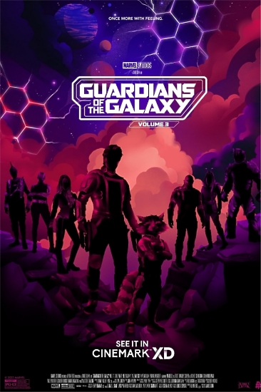 Купити фіолетовий кіно арт постер Вартові Галактики 3