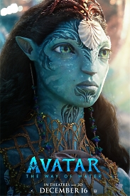 Постер кіносеріалу "Avatar: Шлях води" - Кліфф Кертіс у крупному плані.